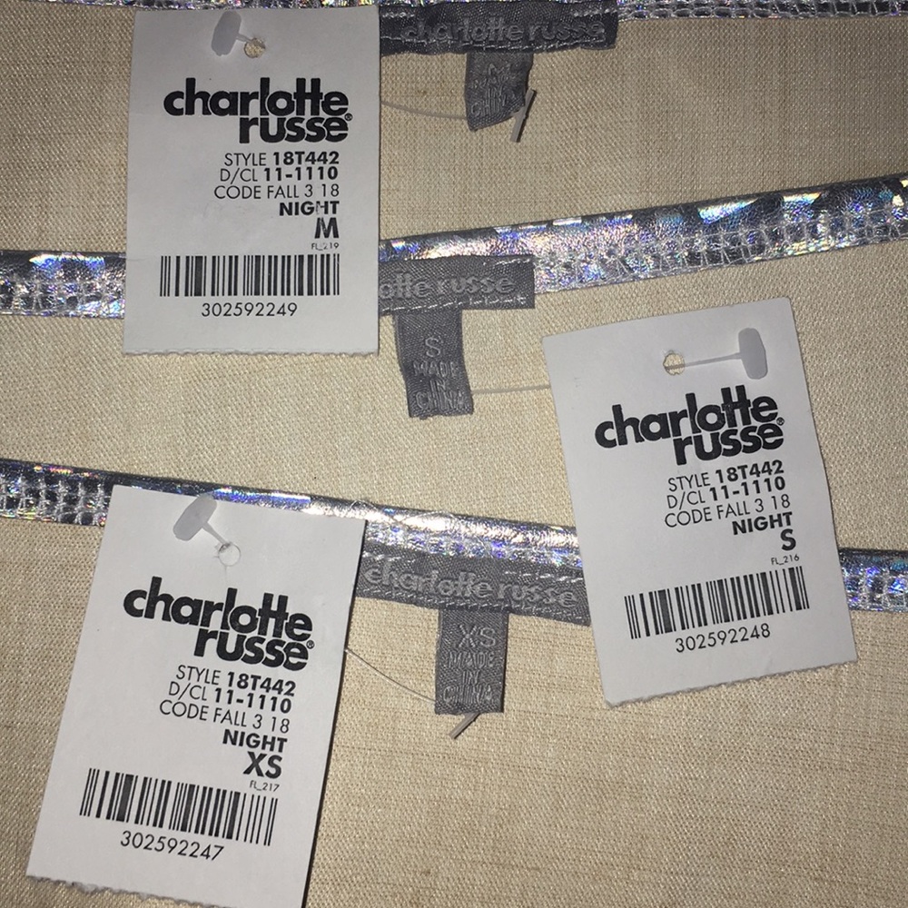 New Charlotte Russe Sexy Padded Crop Top Bra - Picture 5 of 6